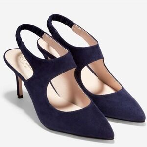 Cole Haan Liesel Pump Blue Suede  Women's Size 8